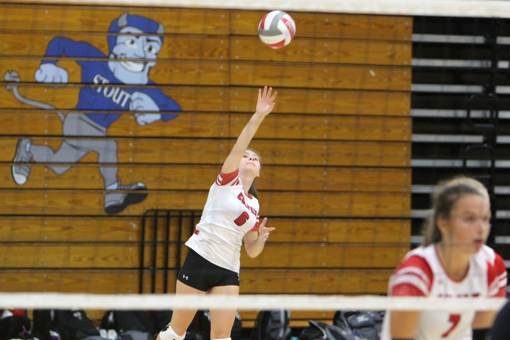 Prep volleyball sprawl at UW-Stout 8-31-19